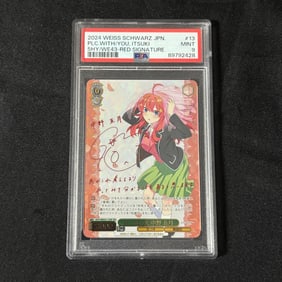 PSA 9 Itsuki Red Signature Quintuplets Anime Card