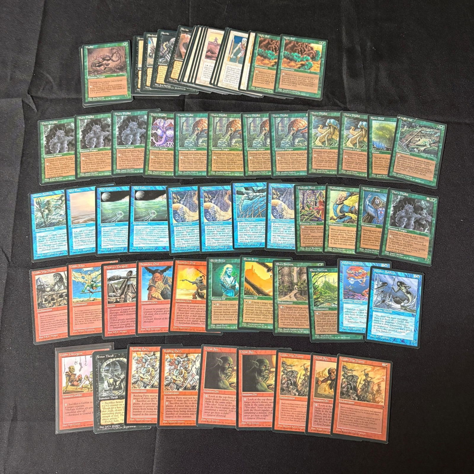 Lot of Fallen Empires Vintage MTG Cards (1 of 5)