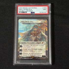 PSA 9 Miku, Divine Diva MTG SLD