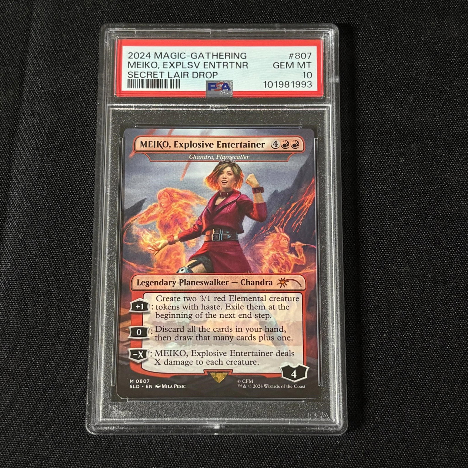 PSA 10 Meiko, Explosive Entertainer MTG SLD: PSA 10 Meiko, Explosive Entertainer Magic the Gathering Secret Lair Drop Card. All items are sold as is. Please look at pictures carefully to determine what you believe are the condition of each lot. 