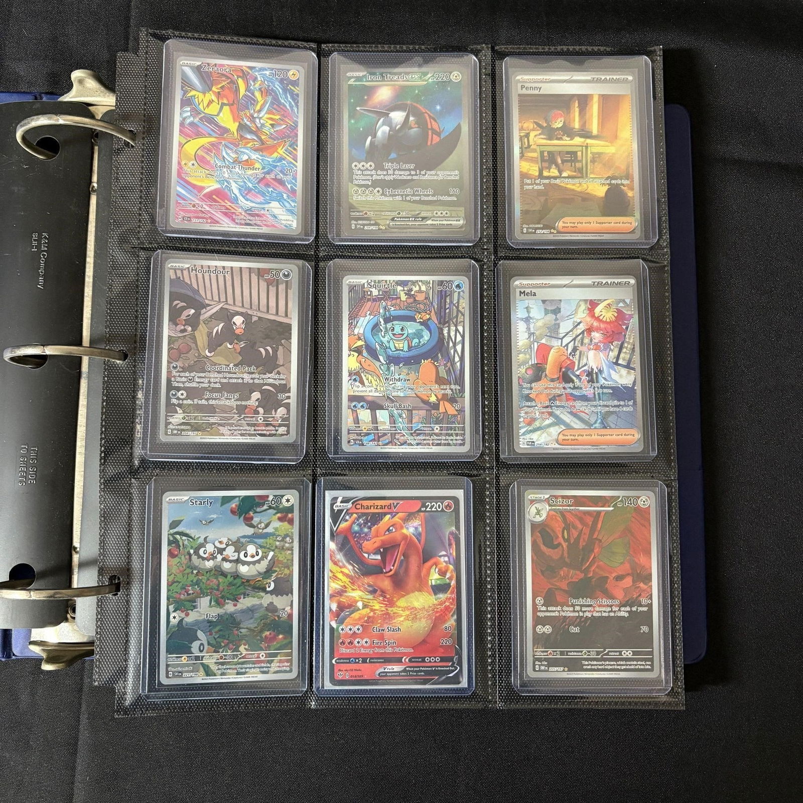 Modern Pokemon card Binder Collection, Squirtle IR (1 of 8)