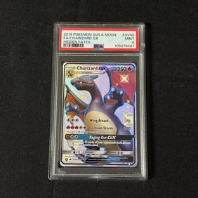 PSA 9 Charizard GX Hidden Fates