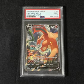 PSA 9 Charizard V Brilliant Stars Alt Art