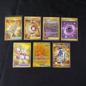 Gold Pokemon Card lot, Walking Wake EX +