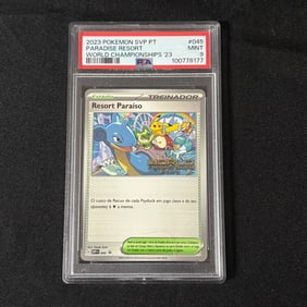 PSA 9 Paradise Resort Pokemon World Champ 23'