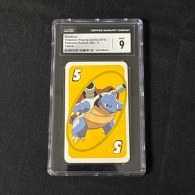 CGC 9 Blastoise Pokemon Pocket Uno Yellow Pokemon Card