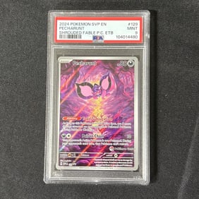 PSA 9 Pecharunt Pokemon Center Stamp