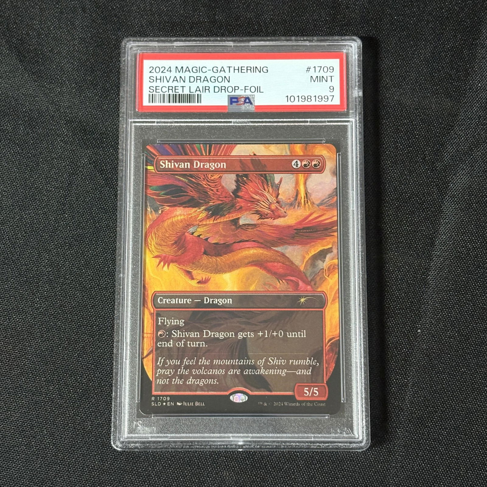 PSA 9 Shivan Dragon MTG SLD Foil (1 of 1)