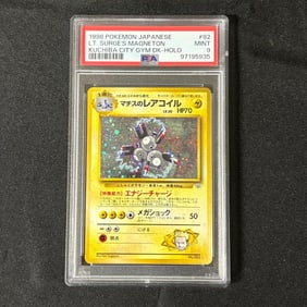 PSA 9 Lt. Surge's Magneton Holo
