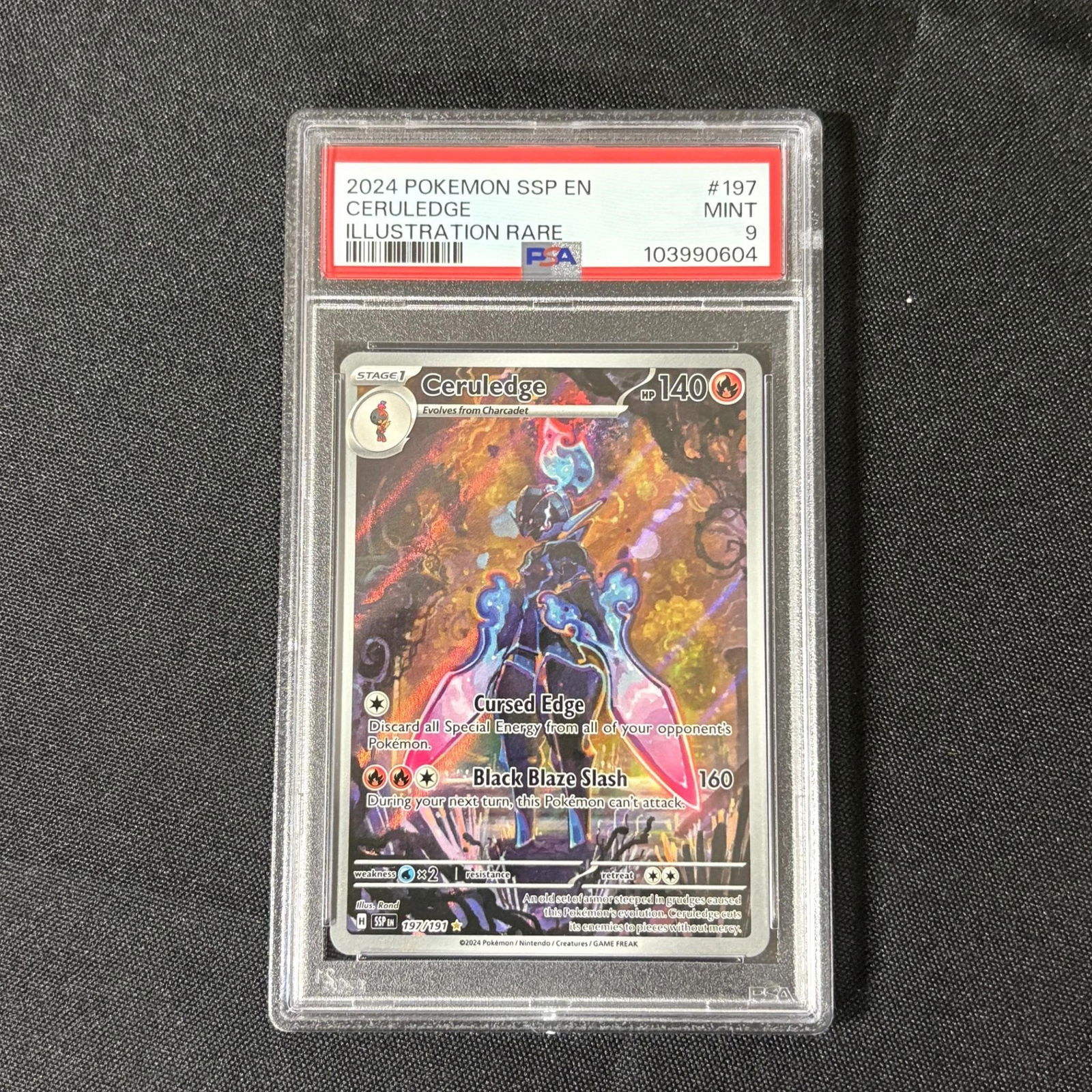 PSA 9 Ceruledge Illustration Rare (1 of 1)
