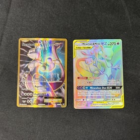Mewtwo EX Gold, Mewtwo & Mew GX Raibow