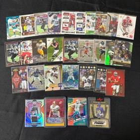 Modern Football Card lot, Autos, 1/1 Proof