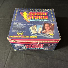 Complete Display Box of Desert Storm Trading Cards