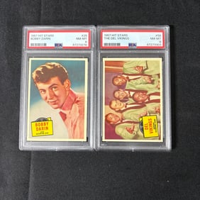 PSA 8 Hit Stars 1957 Trading Cards, Bobby Darin