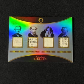 Edgar Allen Poe, Dickens, Wilde + Quad Relic Card