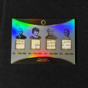 Curie, Keller, Tubman, Truth Quad Relic Card