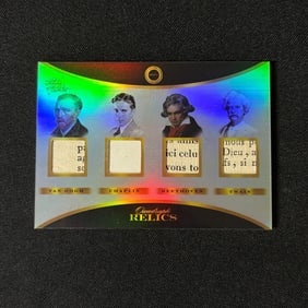 Van Gough, Chaplin, Beethoven, + Quad Relic Card