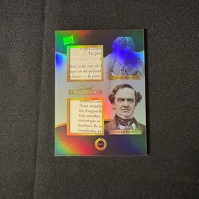 Harry Houdini, P.T. Barnum Double Relic Card