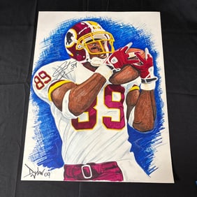 Satana Moss Signed Washington Original Portrait