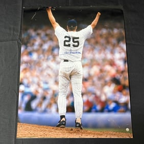 Andy Petittte Signed Color Photograph w/Steiner