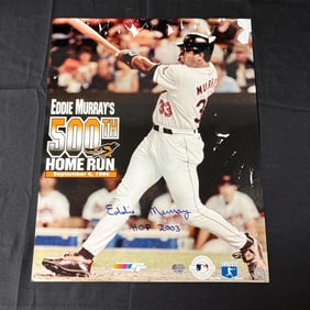 Eddie Murray Signed 500th Home Run Poster