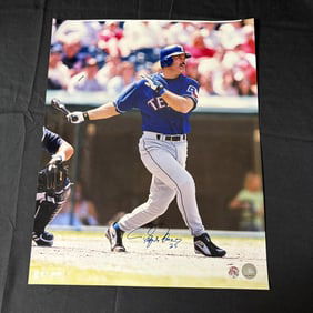 Rafael Palmeiro Signed Rangers Photo MLB Holo