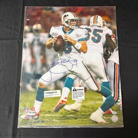 John Beck Signed Dolphins Photo NFL Holo