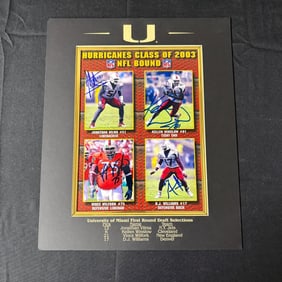 University of Miami 1st Round Draft Auto Display