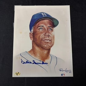 Duke Snider Autographed Portrait