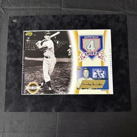 Duke Snider Autographed Card Display, UD Authentic