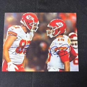 Travis Kelce & Patrick Mahomes Signed 8X10 Photo