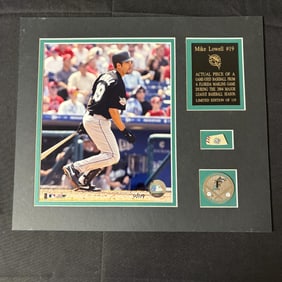 Mike Lowell Photo, Coin, Ball Display