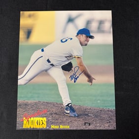 Mike Bovee Autographed Rookie Picture, No COA