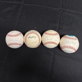 Charles Johnson, Charlie Hough, + Sig Baseballs
