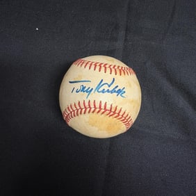 Tony Kubiak Signed Baseball, No COA