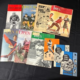 Group of Vintage Magazines w/Babe Ruth Cover