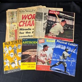 Vintage Magazines & Newspapers w/ Aaron Ruth Cover