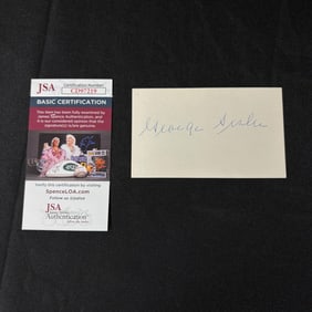 George Sisler Autograph, JSA COA
