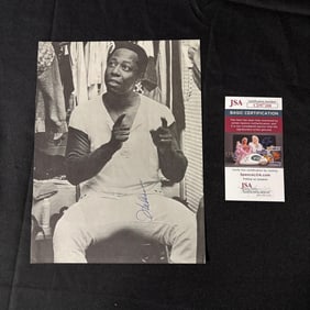 Hank Aaron Signed Magazine Page, JSA COA