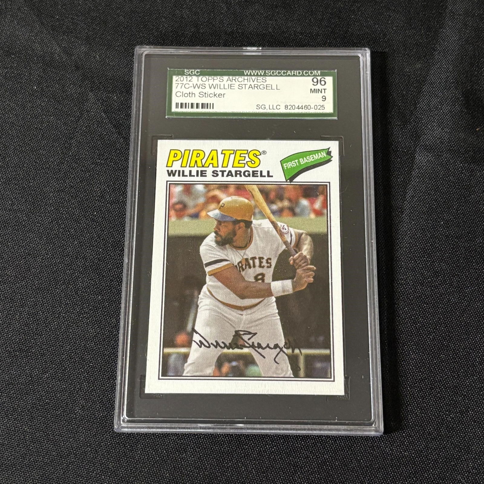 SGC 9 Willie Stargell 2012 Topps Sticker (1 of 2)