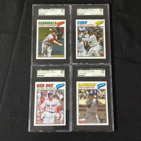 SGC Graded 2012 Topps Archive Sticker Cards
