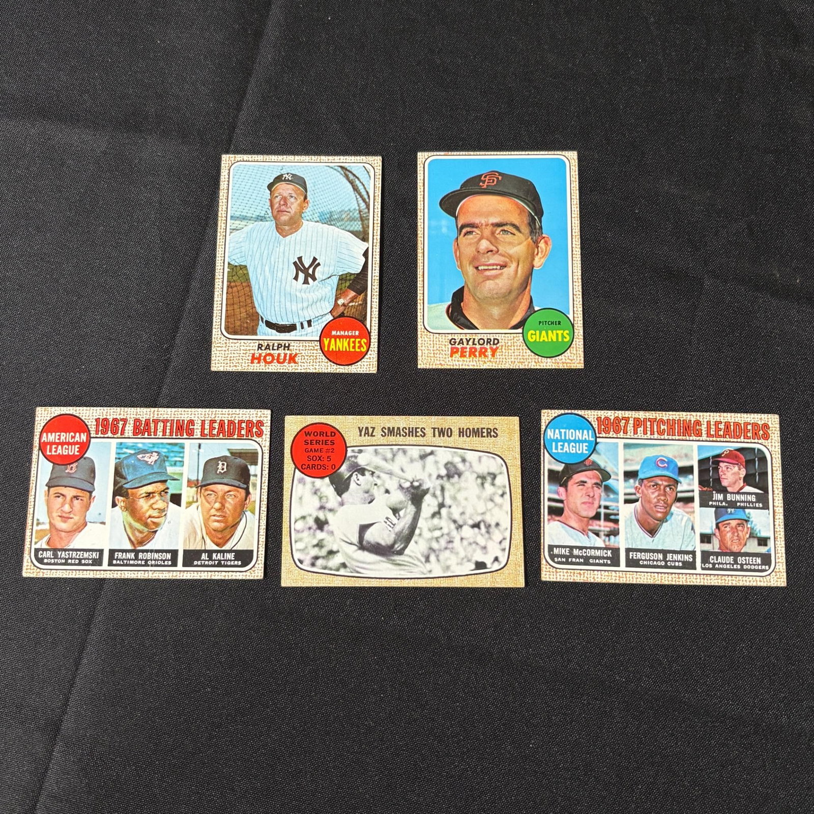 1968 Topps Baseball Cards, Gaylord Perry, Robinson: All items are sold as is. Please look at pictures carefully to determine what you believe are the condition of each lot. By choosing which card to use to register to bid, you authorize us to use the c
