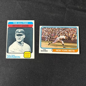 1973 Walter Johnson, 1974 Tom Seaver