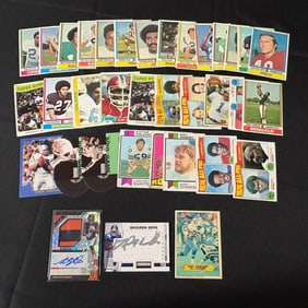Vintage & Modern Football Cards, Autos