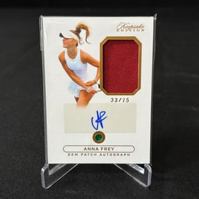 Anna Frey Gem Patch Auto Card #/75