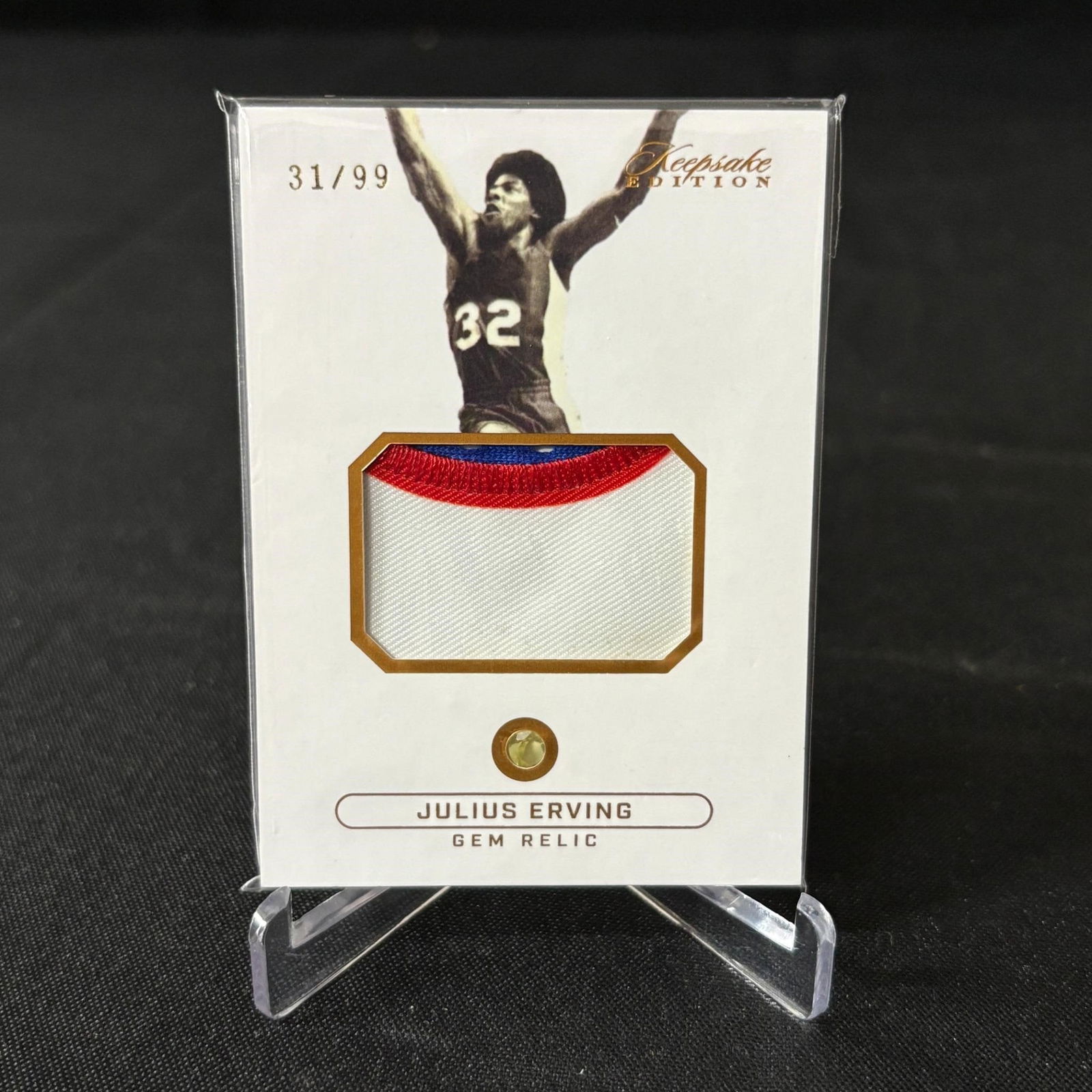 Julius Erving Gem Relic Card #/99 (1 of 2)