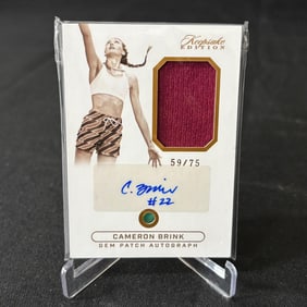 Cameron Brink Gem Patch Auto Card #/75