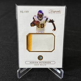 Adrian Peterson Gem Relic Card #/99