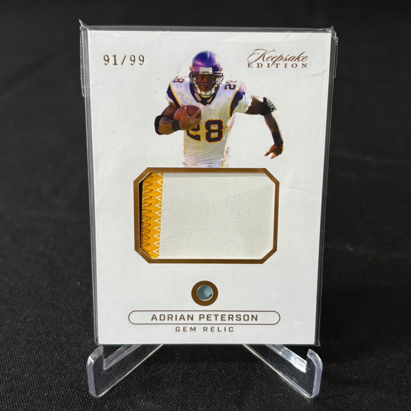 Adrian Peterson Gem Relic Card #/99 (1 of 2)