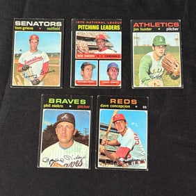 Bob Gibson Phil Niekro 1971 Topps Baseball Cards